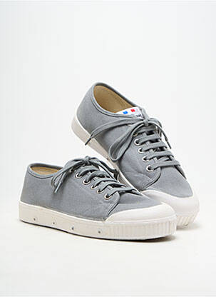 Baskets bout rond bout rond gris SPRING COURT homme