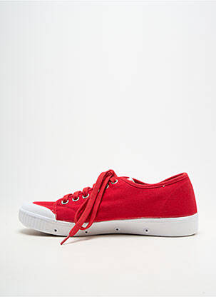 Baskets bout rond bout rond rouge SPRING COURT homme