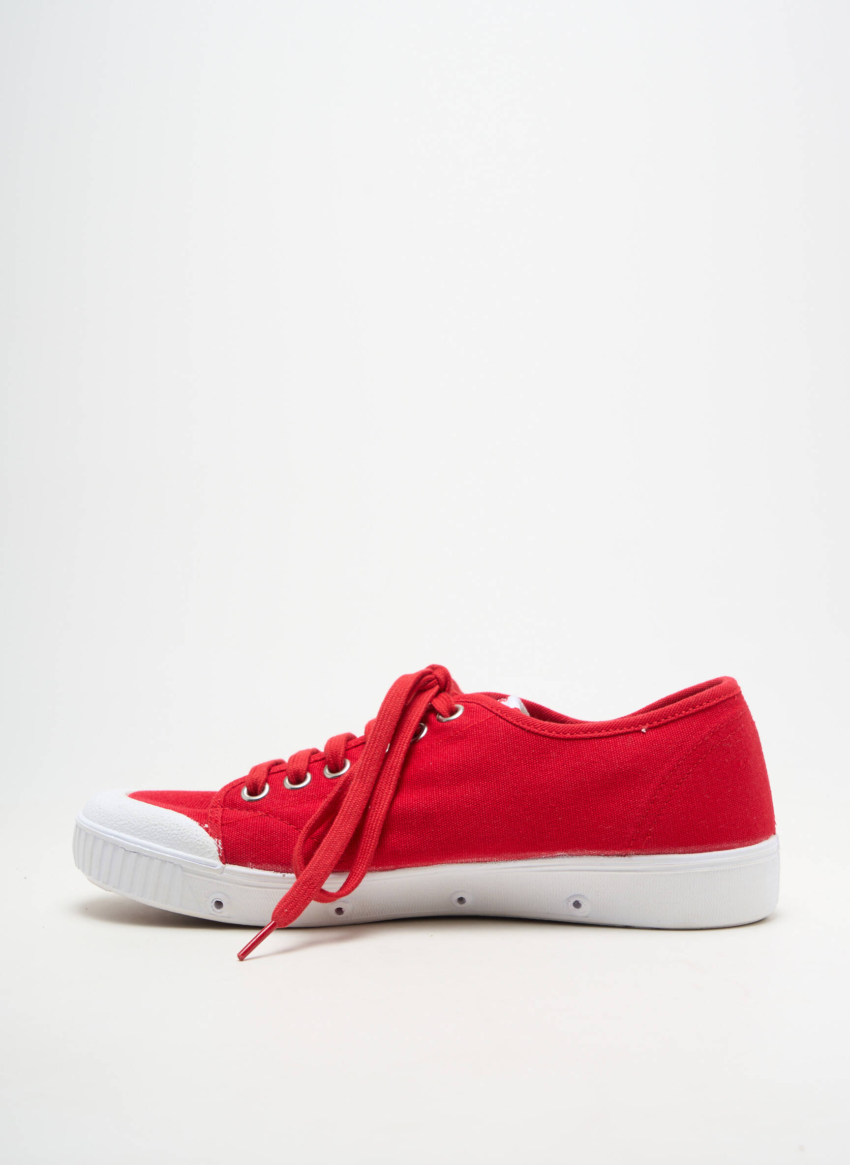 Baskets bout rond bout rond rouge SPRING COURT homme