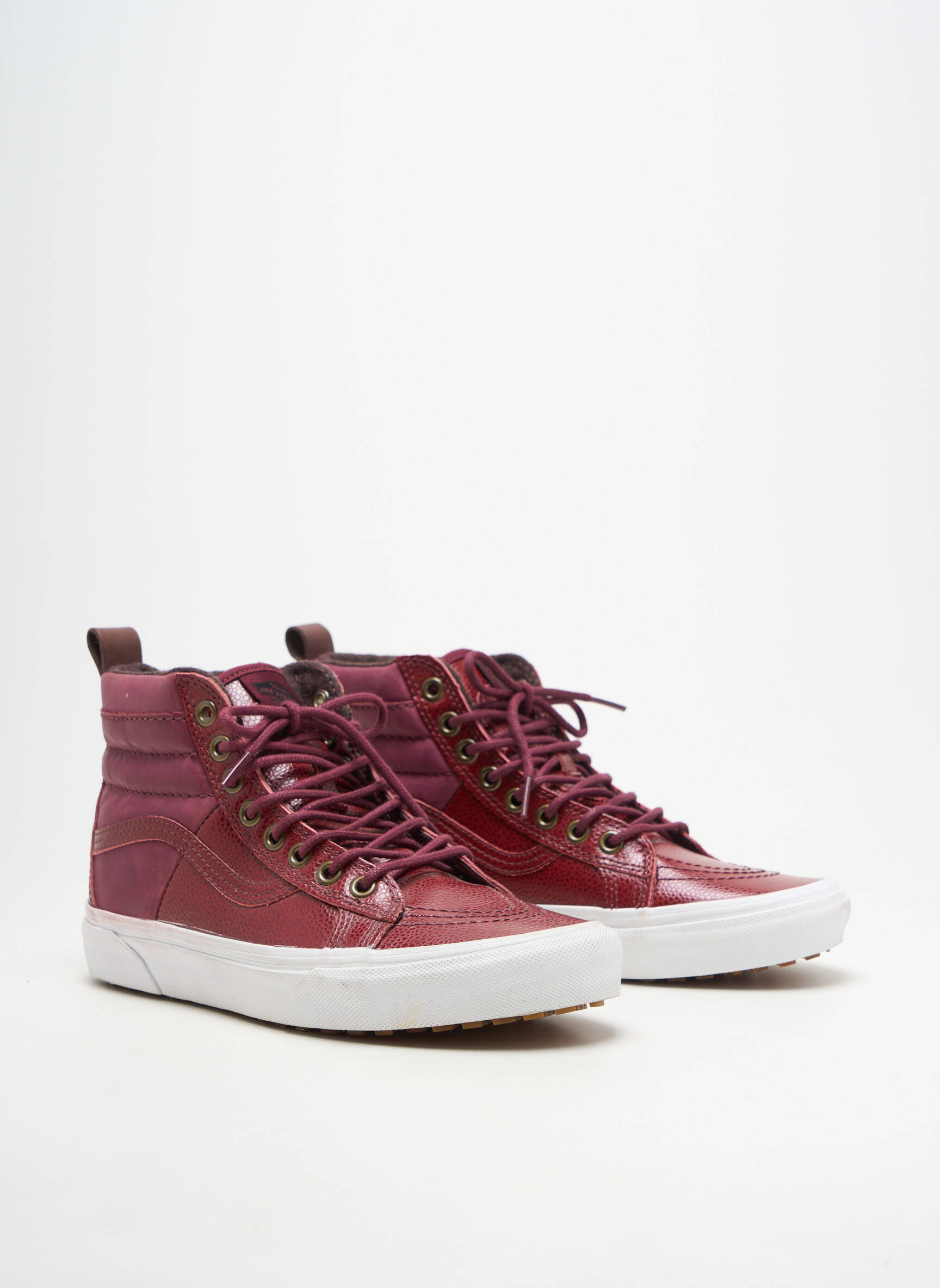 Baskets matière lisse talon plat jusqu'à 3cm rouge VANS femme