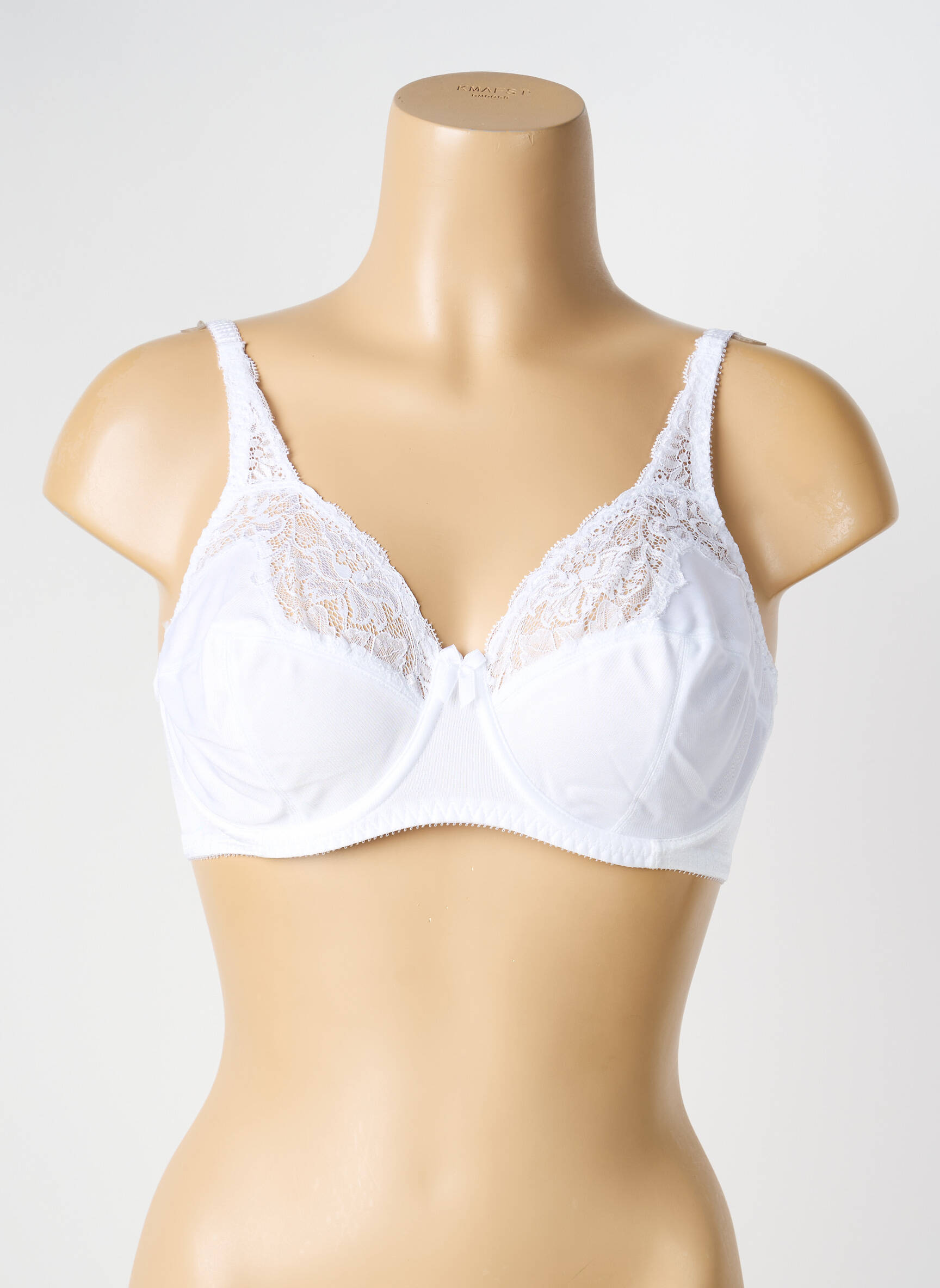 Soutien-gorge effet matière satinée haut soutien-gorge emboitant blanc CHARNOS femme