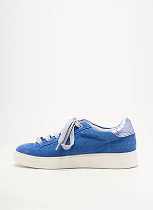 Baskets bout rond talon plat jusqu'à 3cm bleu VADDIA femme