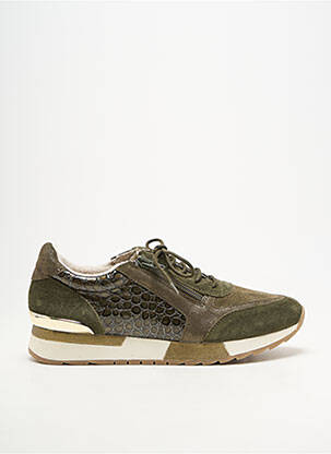 Baskets bout rond talon plat jusqu'à 3cm vert EMILIE KARSTON femme