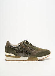 Baskets bout rond talon plat jusqu'à 3cm vert EMILIE KARSTON femme