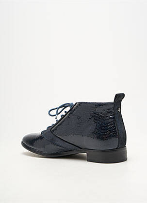 Derbies matière lisse talon plat jusqu'à 3cm bleu EMILIE KARSTON femme
