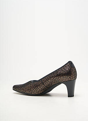 Escarpins cubain talon de 4 à 6cm noir GEO-REINO femme