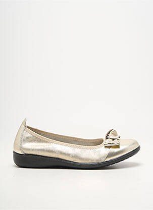Ballerines matière lisse talon plat jusqu'à 3cm or INEA femme