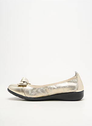 Ballerines matière lisse talon plat jusqu'à 3cm or INEA femme
