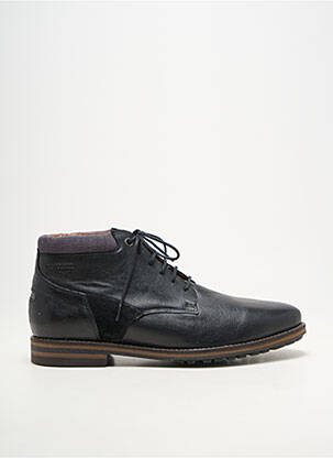 Bottines/boots matière lisse bout rond noir LE FORMIER homme