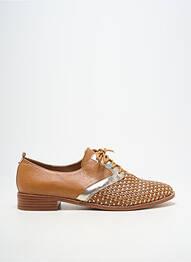 Derbies matière lisse talon plat jusqu'à 3cm marron EMILIE KARSTON femme