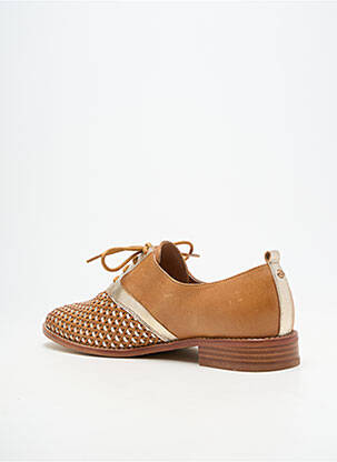 Derbies matière lisse talon plat jusqu'à 3cm marron EMILIE KARSTON femme