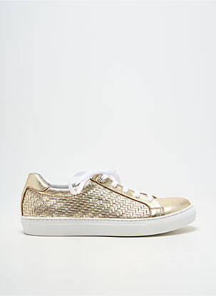 Baskets bout rond talon plat jusqu'à 3cm or MYMA femme
