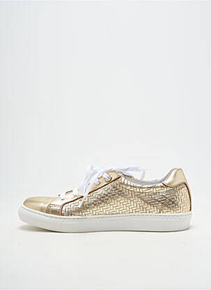 Baskets bout rond talon plat jusqu'à 3cm or MYMA femme