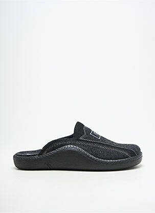 Chaussons/pantoufles bout rond bout rond gris ROMIKA homme