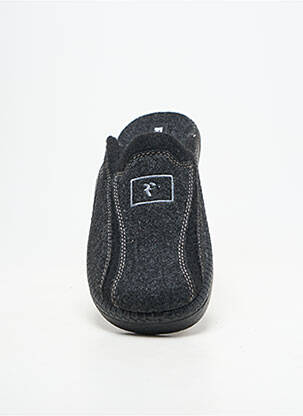 Chaussons/pantoufles bout rond bout rond gris ROMIKA homme