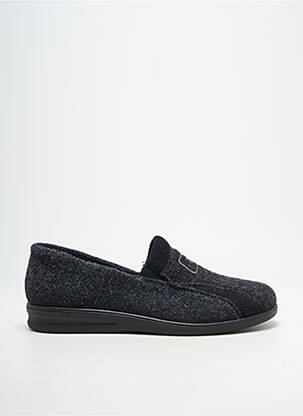 Chaussons/pantoufles bout rond bout rond gris ROMIKA homme