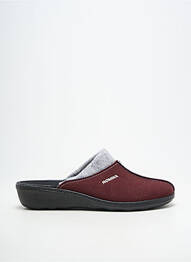 Chaussons/pantoufles bout rond talon plat jusqu'à 3cm rouge ROMIKA femme