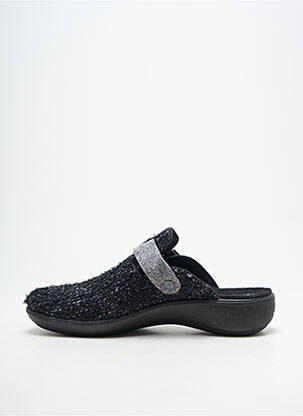 Chaussons/pantoufles bout rond talon plat jusqu'à 3cm gris ROMIKA femme