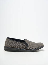 Chaussons/pantoufles bout rond talon plat jusqu'à 3cm marron ROMIKA femme