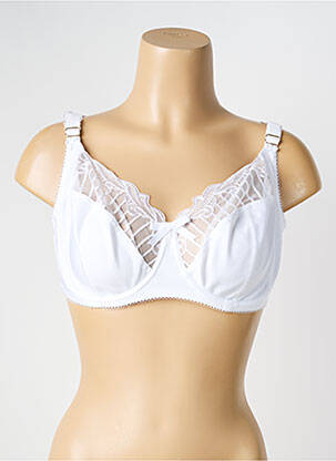 Soutien-gorge broderie haut soutien-gorge emboitant blanc CHARNOS femme