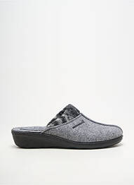 Chaussons/pantoufles bout rond talon plat jusqu'à 3cm gris ROMIKA femme