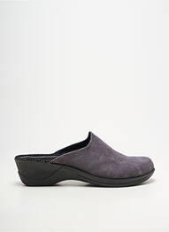 Chaussons/pantoufles bout rond talon plat jusqu'à 3cm gris ROMIKA femme