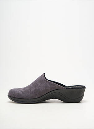 Chaussons/pantoufles bout rond talon plat jusqu'à 3cm gris ROMIKA femme