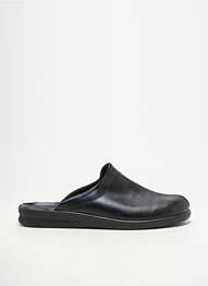 Chaussons/pantoufles bout rond bout rond noir ROMIKA homme