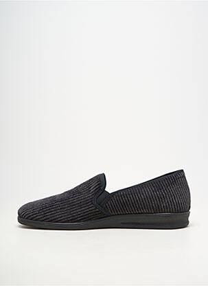 Chaussons/pantoufles tissage velours bout rond noir ROMIKA homme