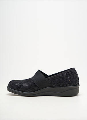 Chaussons/pantoufles bout rond talon plat jusqu'à 3cm noir ROMIKA femme
