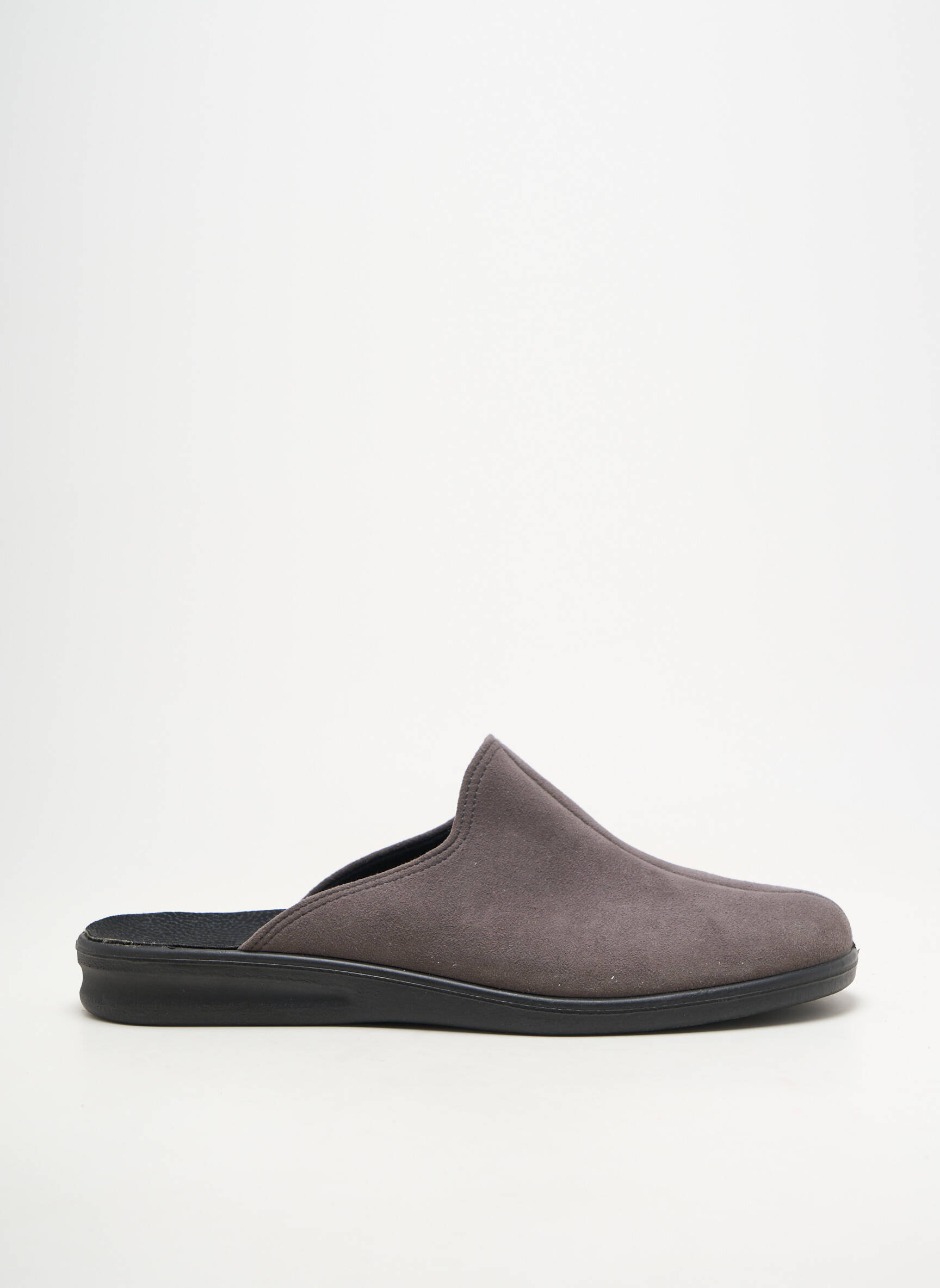 Chaussons/pantoufles bout rond bout rond gris ROMIKA homme