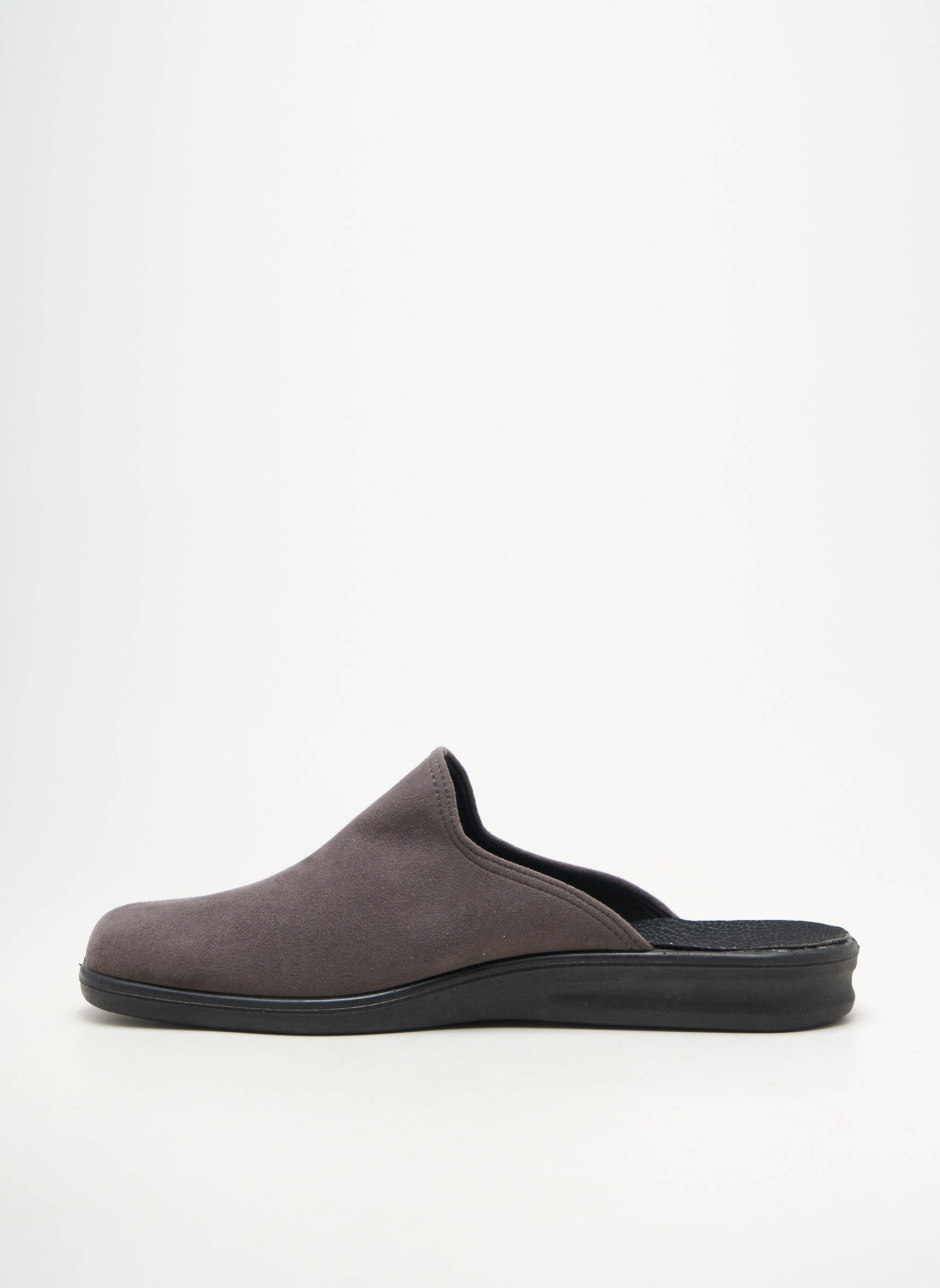 Chaussons/pantoufles bout rond bout rond gris ROMIKA homme