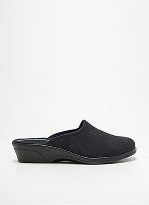 Chaussons/pantoufles bout rond talon plat jusqu'à 3cm noir ROMIKA femme