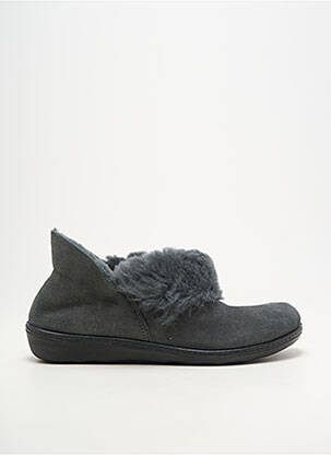 Chaussons/pantoufles bout rond talon plat jusqu'à 3cm gris WESTLAND femme
