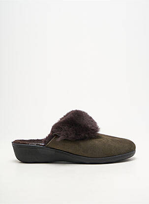 Chaussons/pantoufles bout rond talon plat jusqu'à 3cm vert WESTLAND femme