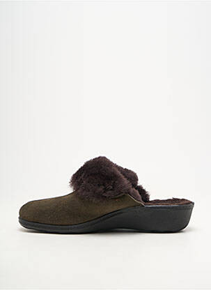 Chaussons/pantoufles bout rond talon plat jusqu'à 3cm vert WESTLAND femme
