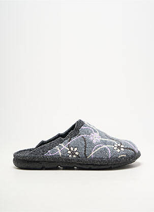 Chaussons/pantoufles bout rond talon plat jusqu'à 3cm gris WESTLAND femme