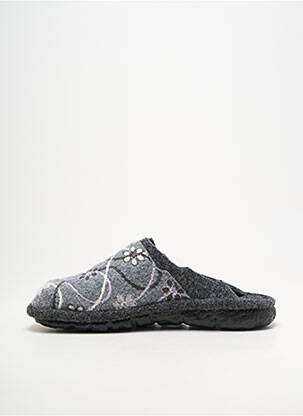 Chaussons/pantoufles bout rond talon plat jusqu'à 3cm gris WESTLAND femme