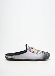 Chaussons/pantoufles bout rond talon plat jusqu'à 3cm gris LA MAISON DE L'ESPADRILLE femme