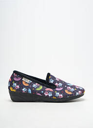 Chaussons/pantoufles bout rond talon de 4 à 6cm noir LA MAISON DE L'ESPADRILLE femme