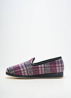 Chaussons/pantoufles bout rond bout rond violet SEMELFLEX homme