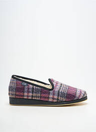 Chaussons/pantoufles bout rond bout rond violet SEMELFLEX homme