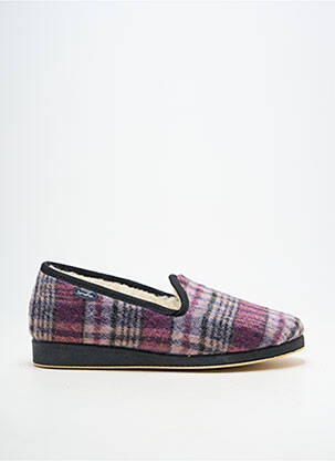 Chaussons/pantoufles bout rond bout rond violet SEMELFLEX homme