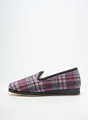 Chaussons/pantoufles bout rond bout rond violet SEMELFLEX homme