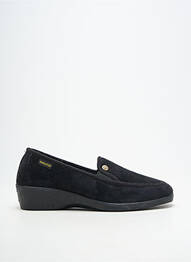 Chaussons/pantoufles tissage velours talon plat jusqu'à 3cm noir SEMELFLEX femme