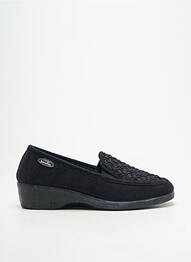 Chaussons/pantoufles bout rond talon plat jusqu'à 3cm noir SEMELFLEX femme