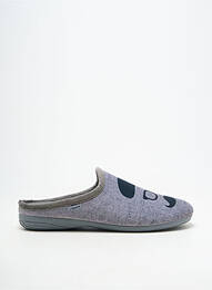 Chaussons/pantoufles bout rond bout rond gris LA MAISON DE L'ESPADRILLE homme