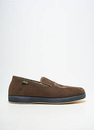 Chaussons/pantoufles bout rond bout rond marron SEMELFLEX homme