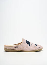 Chaussons/pantoufles bout rond bout rond beige LA MAISON DE L'ESPADRILLE homme
