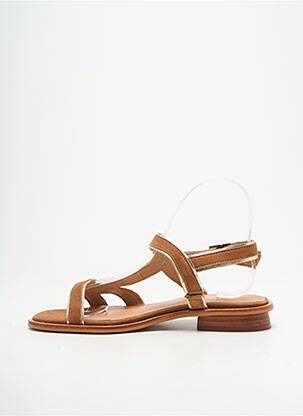 Sandales/nu pieds fermeture boucle(s) talon plat jusqu'à 3cm marron EMILIE KARSTON femme